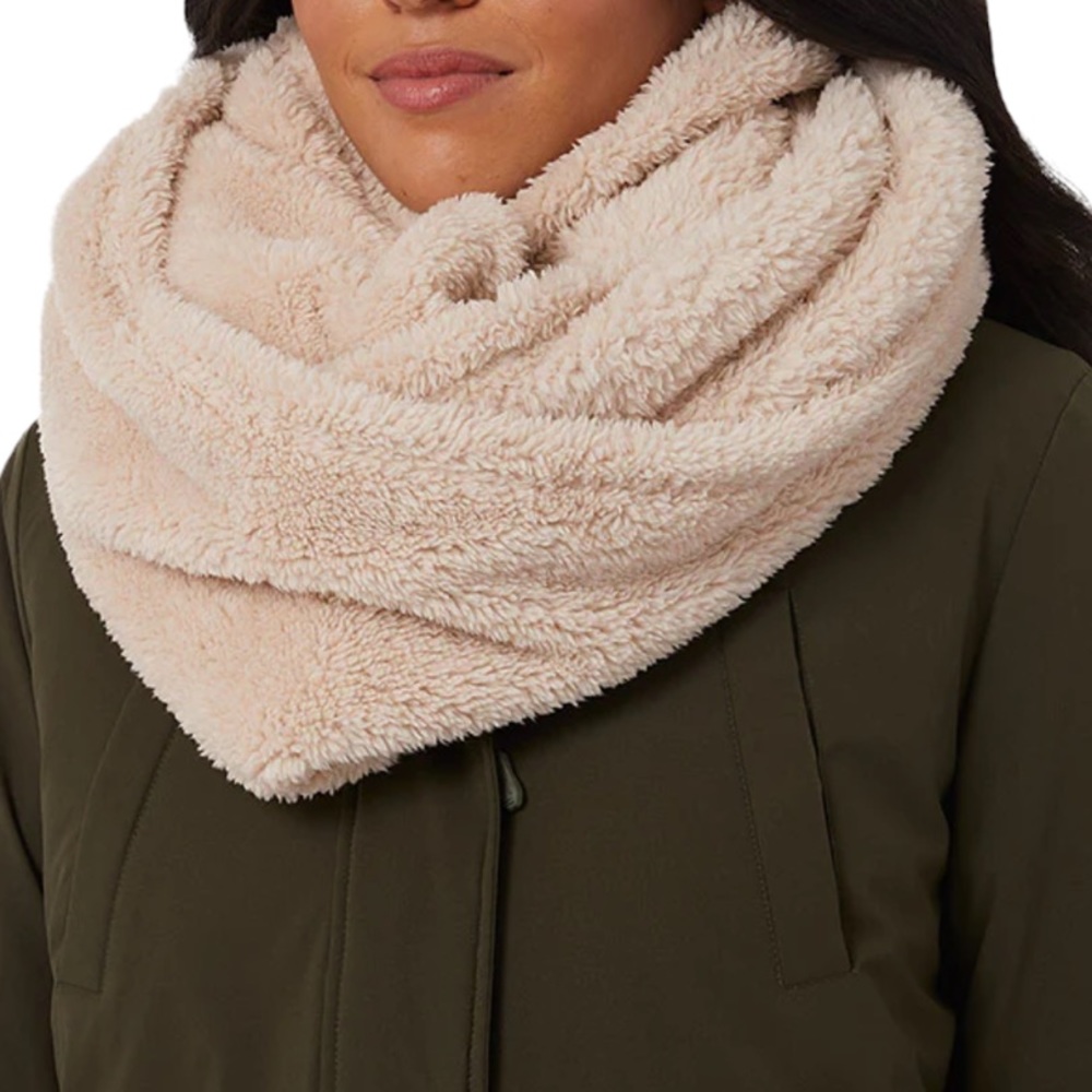 Plush Sherpa infinity scarf